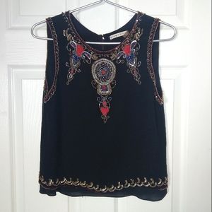 Alice + Olivia embellished sleeveless blouse